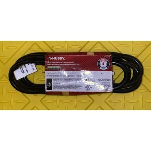 Husky: 8 Foot Tool Replacement Cord/ Medium‎ Use 16 Guage - Brand New